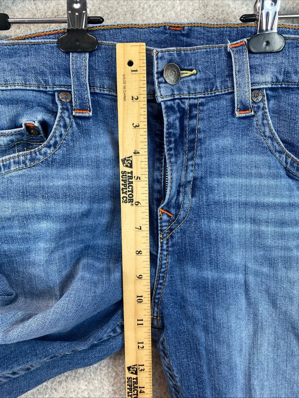 True Religion Men's Geno Relaxed Slim Fit Straight Jeans Size 34